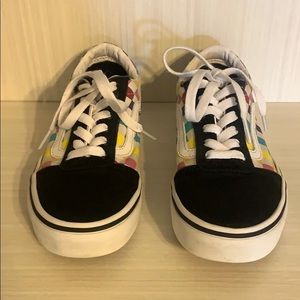 Vans checkerboard rainbow Size 3